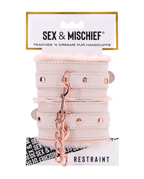 Sex &amp; Mischief Sex &amp; Mischief Peaches 'n CreaMe Fur Handcuffs