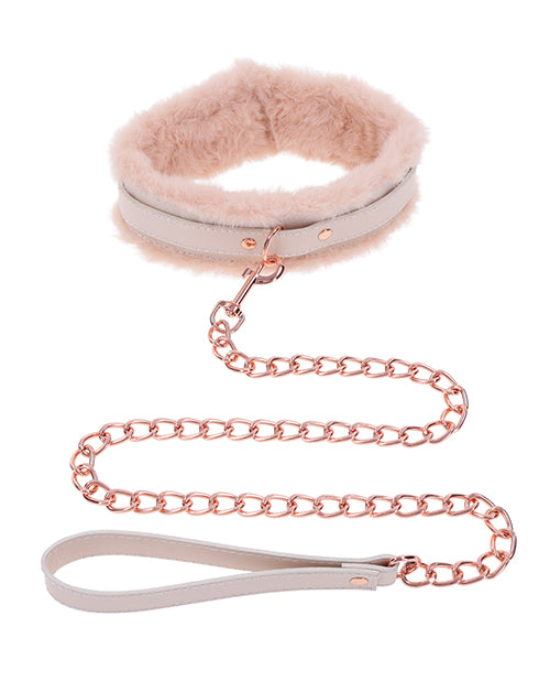 Sex &amp; Mischief Sex &amp; Mischief Peaches 'n CreaMe Fur Collar &amp; Leash - Image 2