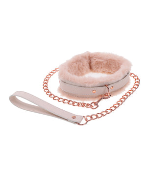 Sex &amp; Mischief Sex &amp; Mischief Peaches 'n CreaMe Fur Collar &amp; Leash - Image 3