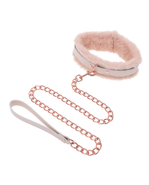 Sex &amp; Mischief Sex &amp; Mischief Peaches 'n CreaMe Fur Collar &amp; Leash - Image 4