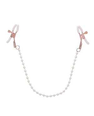 Sex &amp; Mischief Sex &amp; Mischief Peaches 'n CreaMe Pearl Nipple Clamps - Image 2