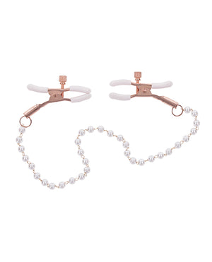 Sex &amp; Mischief Sex &amp; Mischief Peaches 'n CreaMe Pearl Nipple Clamps - Image 3