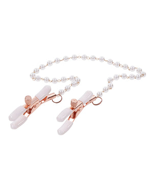 Sex &amp; Mischief Sex &amp; Mischief Peaches 'n CreaMe Pearl Nipple Clamps - Image 4