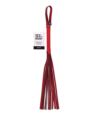 Sex &amp; Mischief Sex &amp; Mischief Ex's &amp; Oh's Crystal Flogger - Red