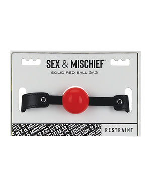 Sex &amp; Mischief Sex &amp; Mischief Solid Red Ball Gag