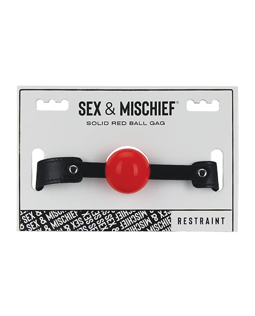 Sex &amp; Mischief Sex &amp; Mischief Solid Red Ball Gag