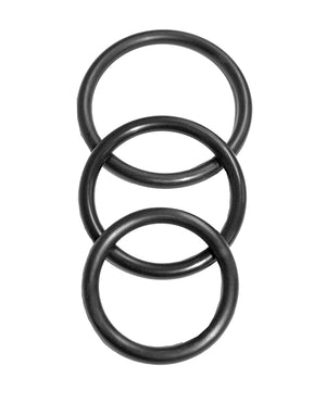 Sex &amp; Mischief Sex &amp; Mischief Nitrile Cock Ring Pack of 3 - Image 2