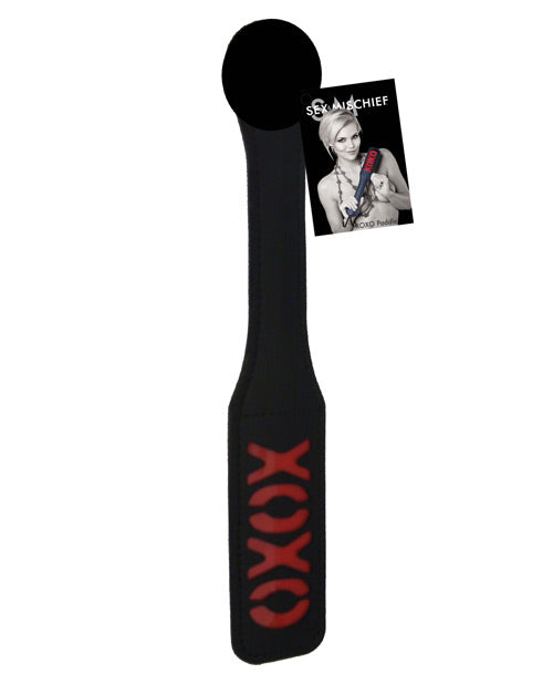 Sex &amp; Mischief Sex &amp; Mischief Impressions XOXO Paddle - Black