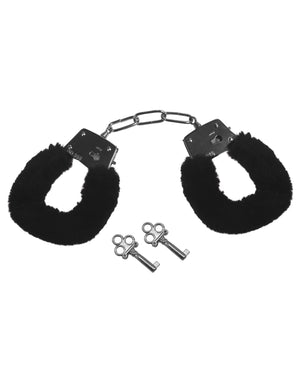 Sex &amp; Mischief Sex &amp; Mischief Furry Handcuffs - Black - Image 2