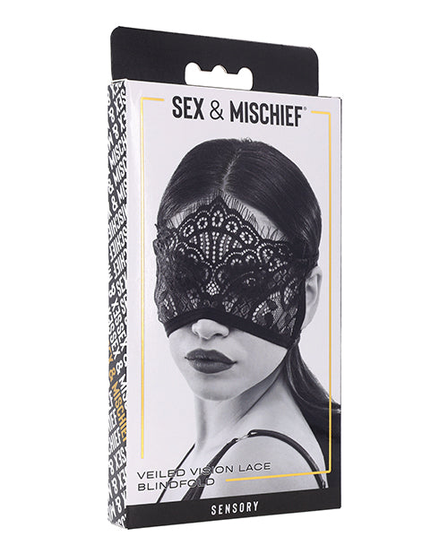 Sex &amp; Mischief Sex &amp; Mischief Veiled Vision Lace Blindfold