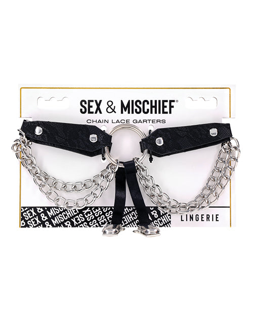 Sex &amp; Mischief Sex &amp; Mischief Chain Lace Garters