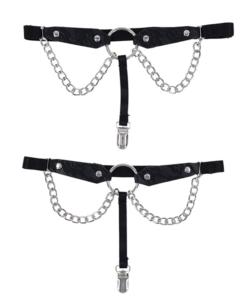 Sex &amp; Mischief Sex &amp; Mischief Chain Lace Garters - Image 2