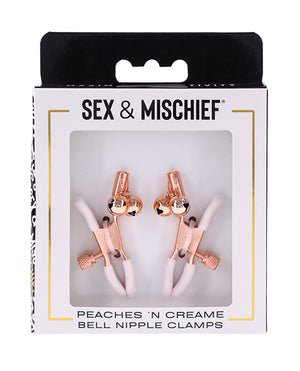 Sex &amp; Mischief Sex &amp; Mischief Peaches 'n CreaMe Bell Nipple Clamps