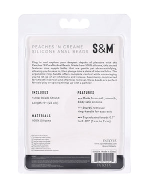 Sex &amp; Mischief Sex &amp; Mischief Peaches 'n CreaMe Silicone Anal Beads - Image 3
