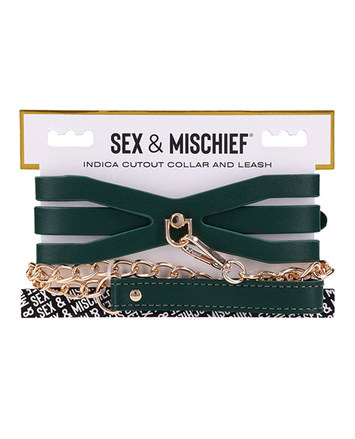 Sex &amp; Mischief Sex &amp; Mischief Indica Cutout Collar &amp; Leash