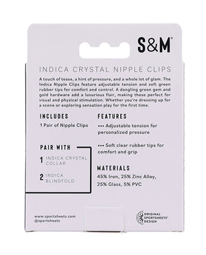 Sex &amp; Mischief Sex &amp; Mischief Indica Crystal Nipple Clips - Image 5