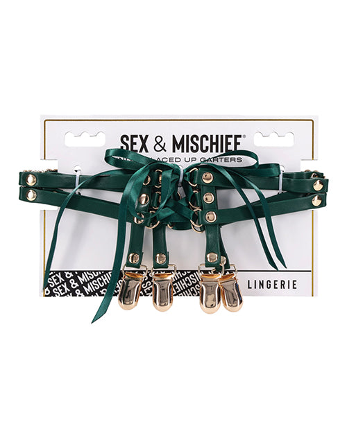 Sex &amp; Mischief Sex &amp; Mischief Indica Laced Up Garters