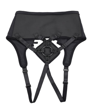 Sportsheets Sportsheets High Waisted Strap-On Corset - Black - Image 2