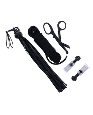 Sportsheets Sportsheets Tied &amp; Twisted Bondage Set - Black - Image 4