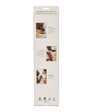 Sportsheets Sportsheets Expandable Spreader Bar &amp; Cuffs Set - Image 3