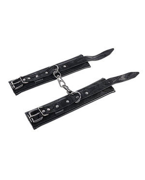 Sportsheets Sportsheets Velvet Noir Handcuffs - Black - Image 4