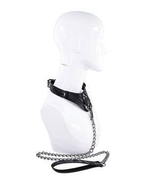 Sportsheets Sportsheets Velvet Noir Collar &amp; Leash - Black