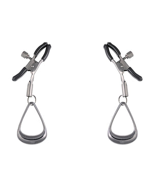 Sportsheets Sportsheets Velvet Noir Tuggable Nipple Clamps - Black - Image 2