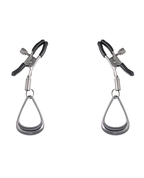 Sportsheets Sportsheets Velvet Noir Tuggable Nipple Clamps - Black - Image 2