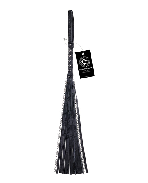 Sportsheets Sportsheets Velvet Noir Chain Flogger - Black