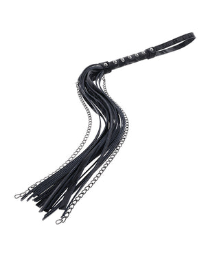 Sportsheets Sportsheets Velvet Noir Chain Flogger - Black - Image 4