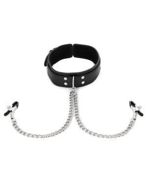 Sex &amp; Mischief Sex &amp; Mischief Nipple Clamps w/Collar - Image 4