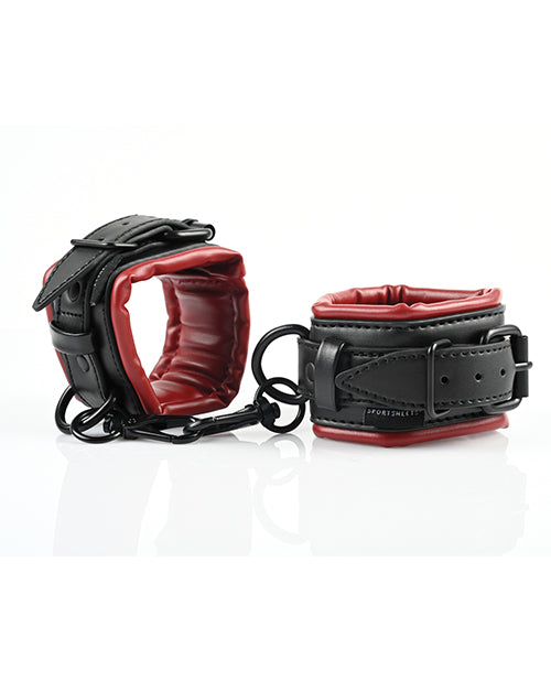 Saffron Saffron Spreader Bar &amp; Cuff Set - Red/Black