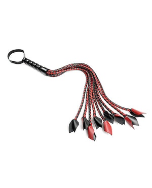 Saffron Saffron Braided Flogger - Red/Black - Image 4
