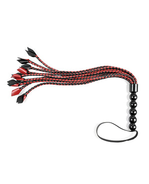 Saffron Saffron Braided Flogger - Red/Black