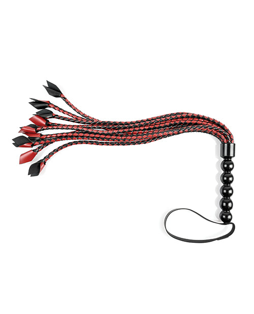 Saffron Saffron Braided Flogger - Red/Black