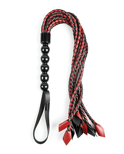 Saffron Saffron Braided Flogger - Red/Black - Image 2