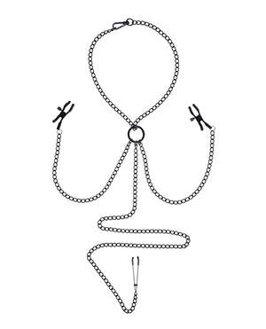 Saffron Saffron Chain Nipple to Clit Set - Black - Image 2