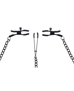 Saffron Saffron Chain Nipple to Clit Set - Black - Image 3