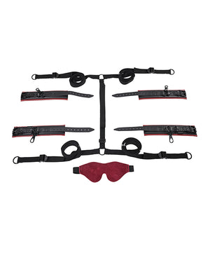 Saffron Saffron Under the Bed Adjustable Restraint System - Black and Red - Image 2