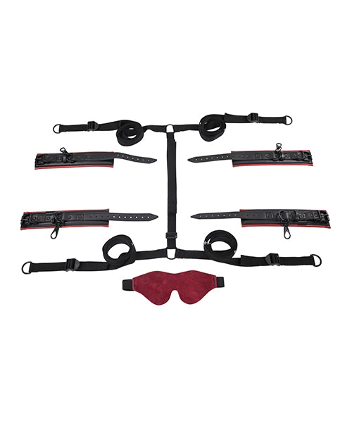 Saffron Saffron Under the Bed Adjustable Restraint System - Black and Red - Image 2