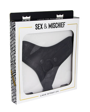 Sincerely Sincerely Lace Strap-On - Black - Image 3
