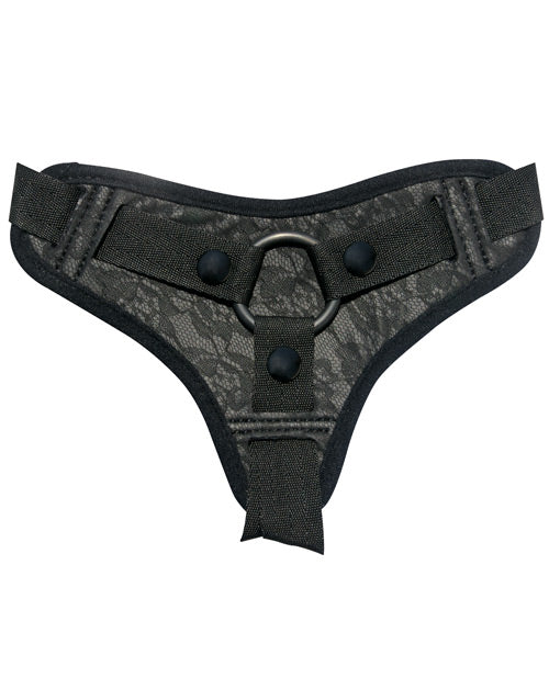 Sincerely Sincerely Lace Strap-On - Black
