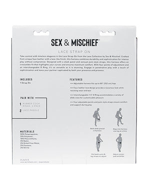 Sincerely Sincerely Lace Strap-On - Black - Image 2