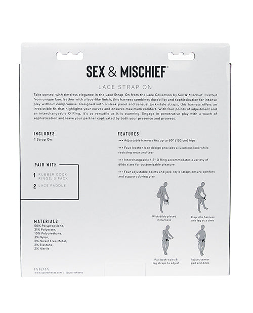 Sincerely Sincerely Lace Strap-On - Black - Image 2