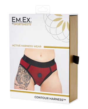 Sportsheets Sportsheets Em.Ex. Contour Harness XX-Large - Red - Image 5