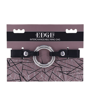 Edge Edge Interchangeable Ring Gag - Black