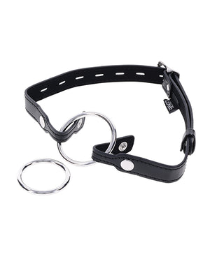 Edge Edge Interchangeable Ring Gag - Black - Image 4