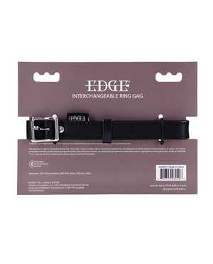 Edge Edge Interchangeable Ring Gag - Black - Image 5