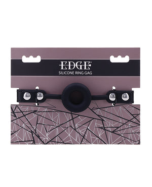 Edge Silicone Ring Gag - Black