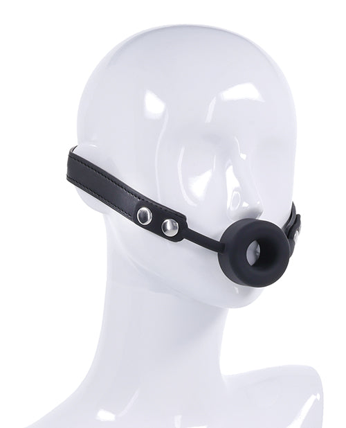 Edge Edge Silicone Ring Gag - Black